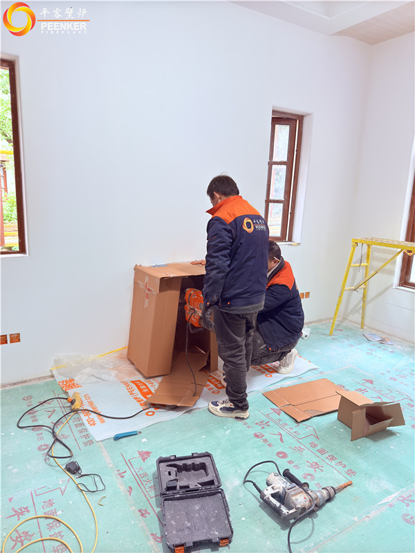 上海达安圣芭芭花园丹麦Aduro A15火炉安装